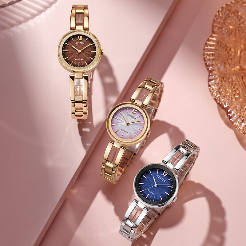 CITIZEN Eco-Drive light kinetic energy series fashionable business women's watch as a Chinese Valentine's Day gift EM0809-83Z