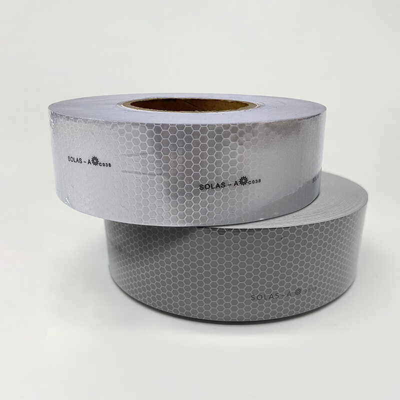 IMPA330189 Marine Reflective Tape Marine Belt Lifebuoy Reflective Film Honeycomb CCS Maritime Film SOLAS-A Economical Maritime Film (White PVC Material)