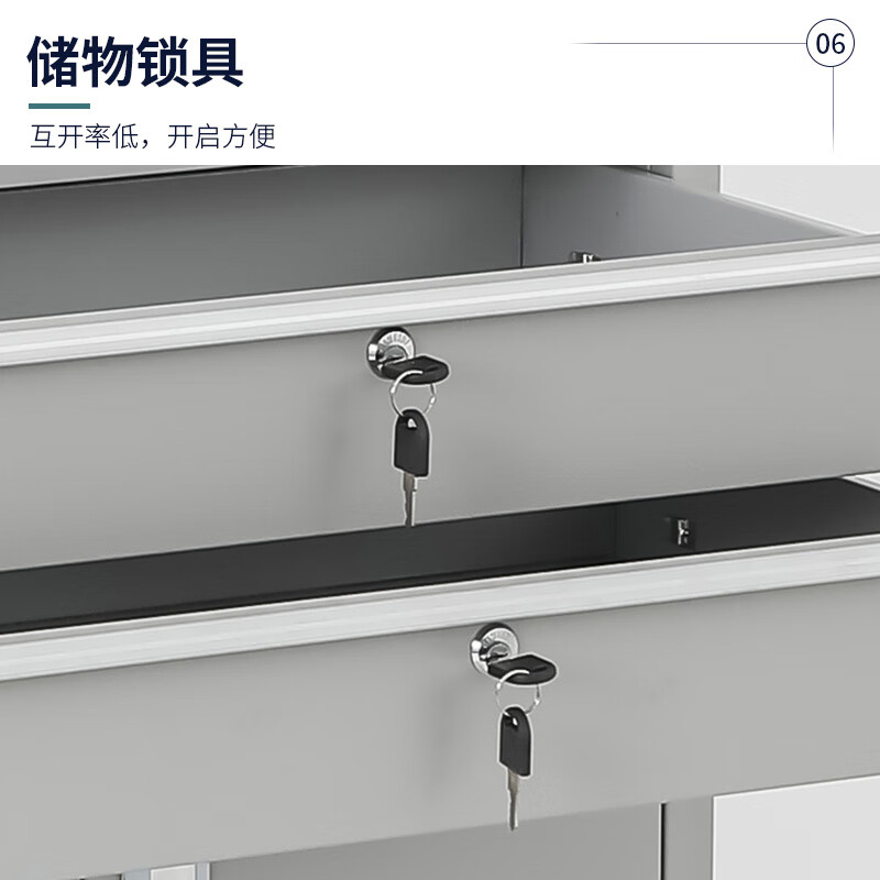 Huizhen mobile tool cabinet workshop with locking iron cabinet wheeled tool cart trolley hardware parts cabinet two drawers with hanging plate gray HM519