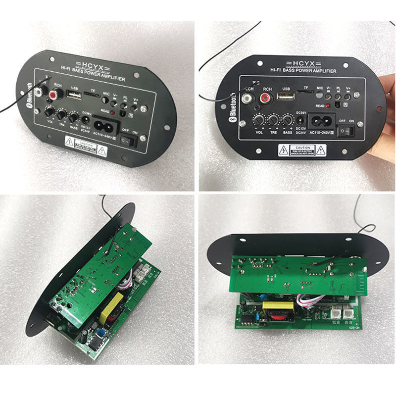 Car Meimei audio accessories built-in Bluetooth amplifier board high-power subwoofer motherboard speaker circuit board 6-10 inches universal 6-10 inches 3-purpose digital amplifier board + tweeter Bluetooth version