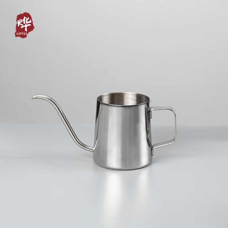 Yeweika hand-brewed coffee pot 304 stainless steel household hanging ear coffee small mini hand-brewed pot thin mouth long mouth kettle 250ml mirror light hanging ear pot