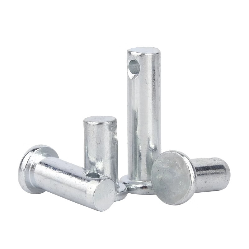 Creaby galvanized GB882 pin flat head with hole pin pin cylindrical pin positioning pin M8x90 10 sets white zinc plated