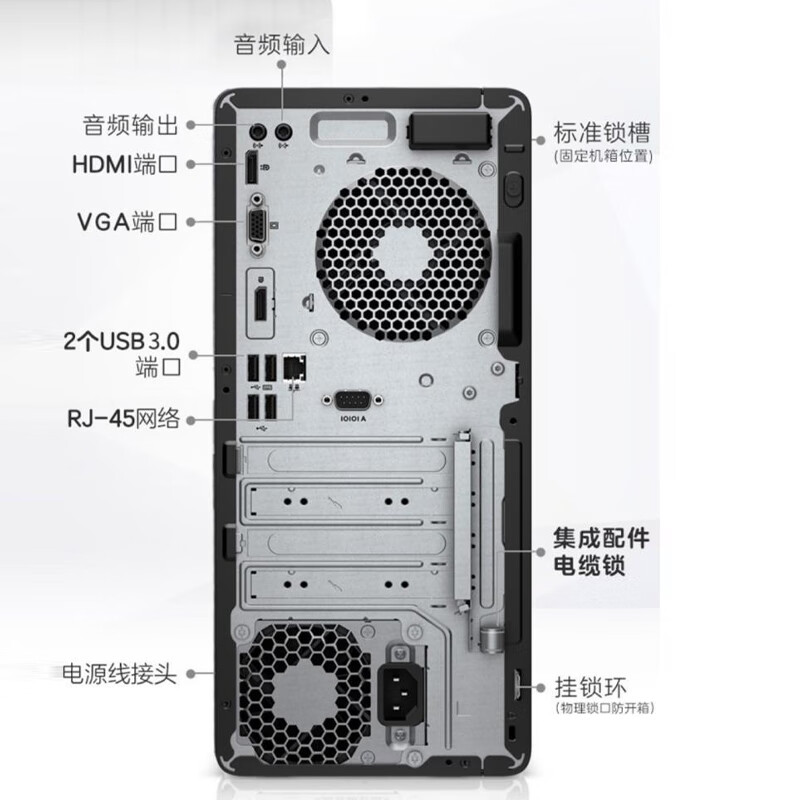 Second-hand HP HP 480G7 680G6 MT 10th generation i3i5i7 six-core eight-core commercial desktop office computer host i7-10700 processor 10th generation 16G memory + 256GM.2 solid state + 500G mechanical 90% new