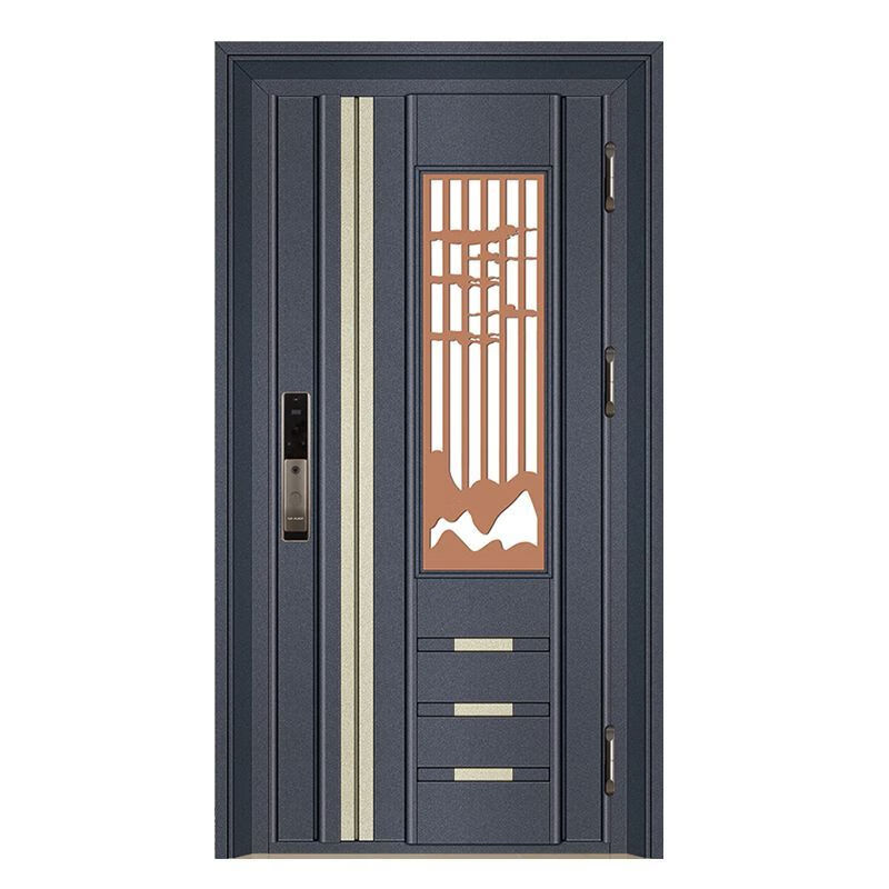 Vinoa Korean door ventilation door 304 stainless steel single door thickened entry residential unit sliding entry door security door style 7 201