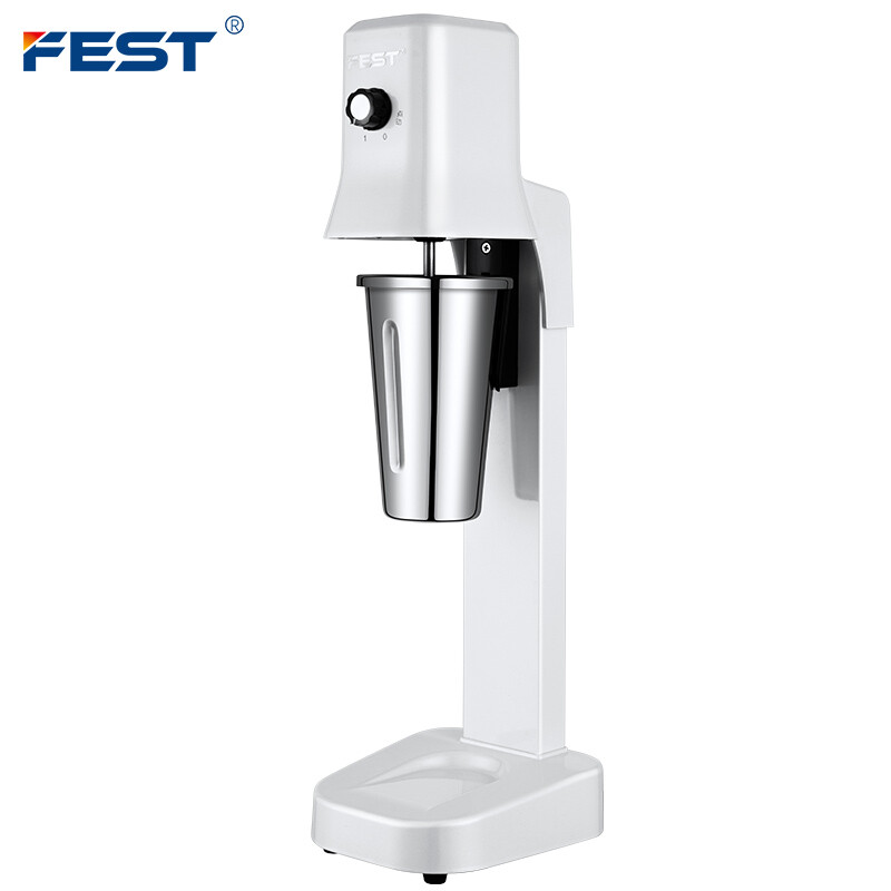 FEST milkshake machine, commercial milk foaming machine, fully automatic roasted milk blender machine, single-head large-capacity electric milk capping machine, shaker machine, portable milk tea blender RC-51EB (single-head white model)