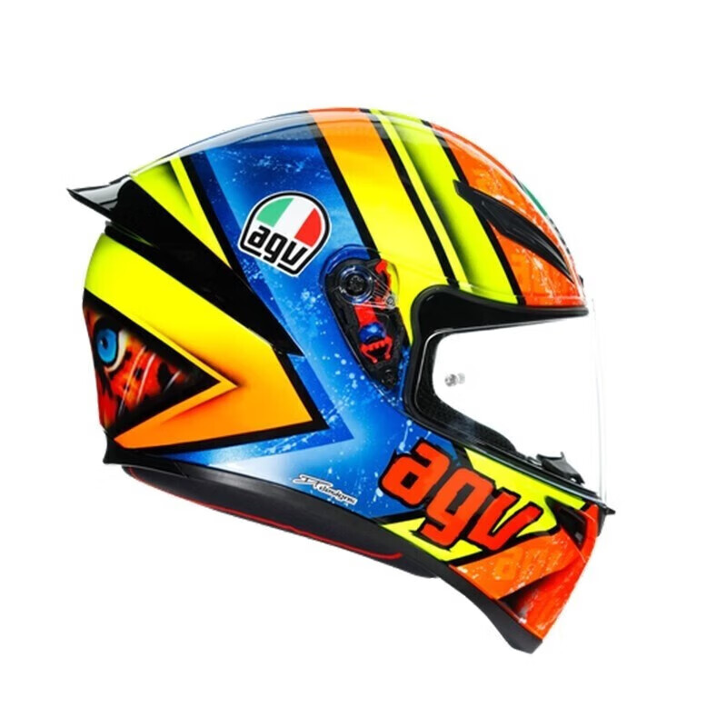AGV K1S helmet K1 motorcycle full-face helmet, universal all-season full-coverage running helmet for men and women, wide-angle ventilation and breathable 3C K1S-IZAN L (suitable for 57-58 head circumference)
