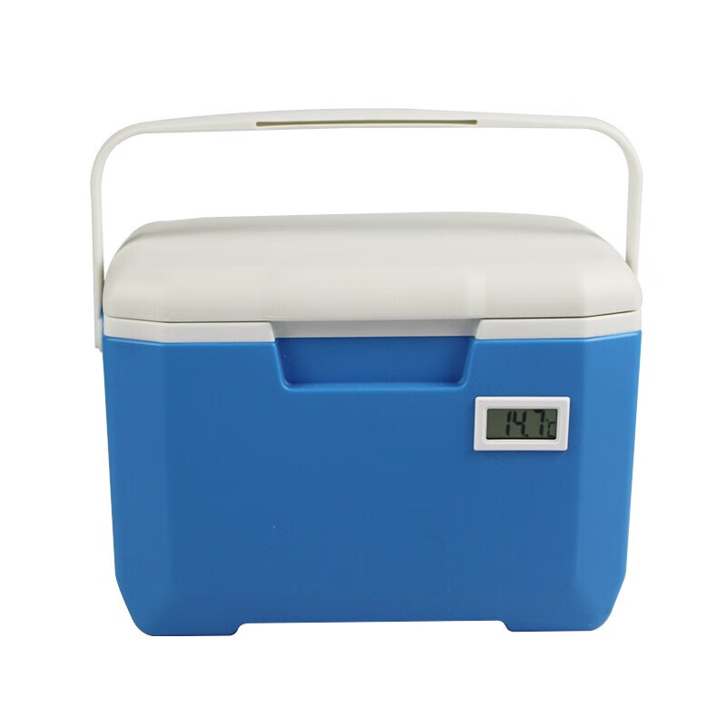 Yonghang 6L insulated box refrigerator household medical blood transport box 2 to 8 degrees refrigerated box growth hormone breast milk preservation 6 liters blue with temperature display 5 ice bags