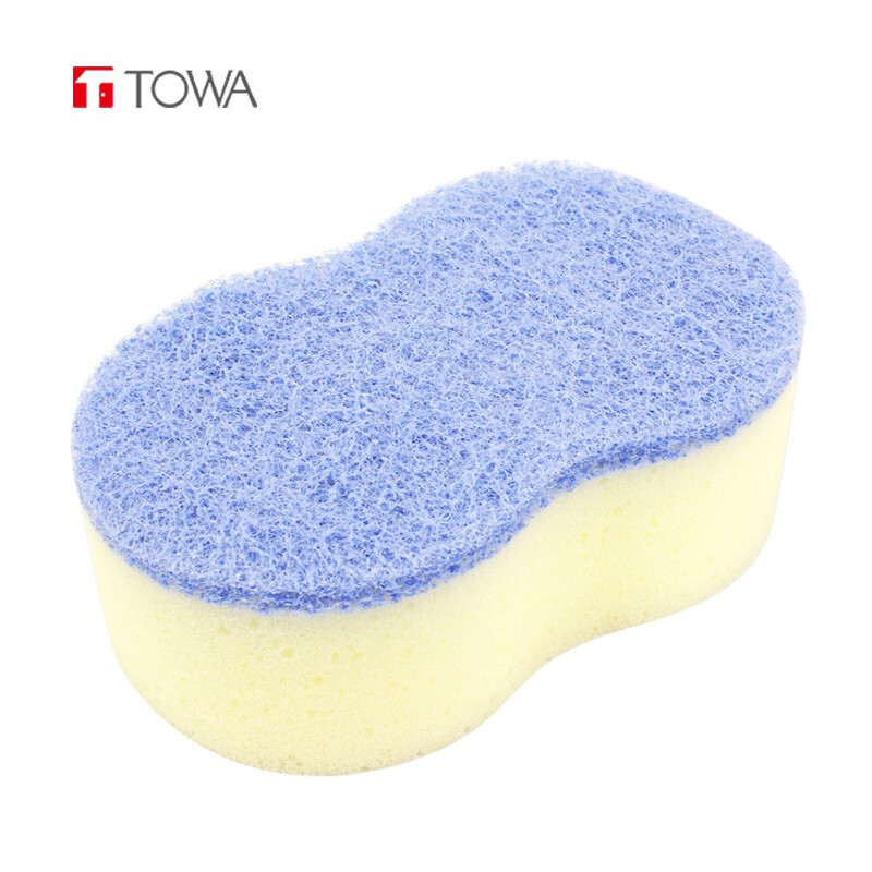 TOWA Japanese original imported bath sponge for men and women, adult bath sponge, mud rub, back foaming sponge, bath flower, bath sponge, blue