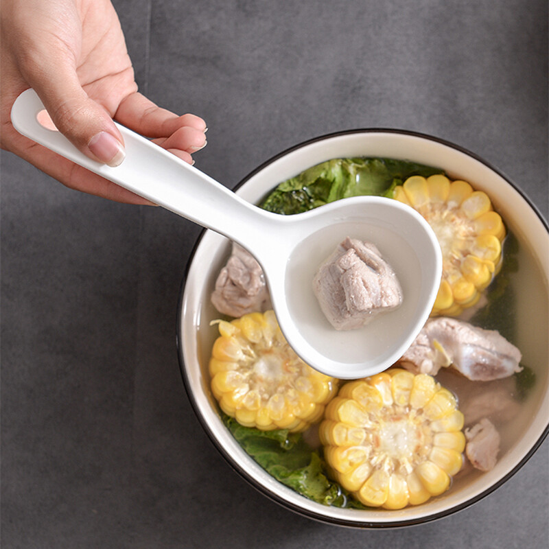 Tiger god soup spoon rice spoon plastic porridge spoon small spoon rice cooker porridge spoon non-stick rice porridge spoon plastic food grade non-stick spoon individually packaged
