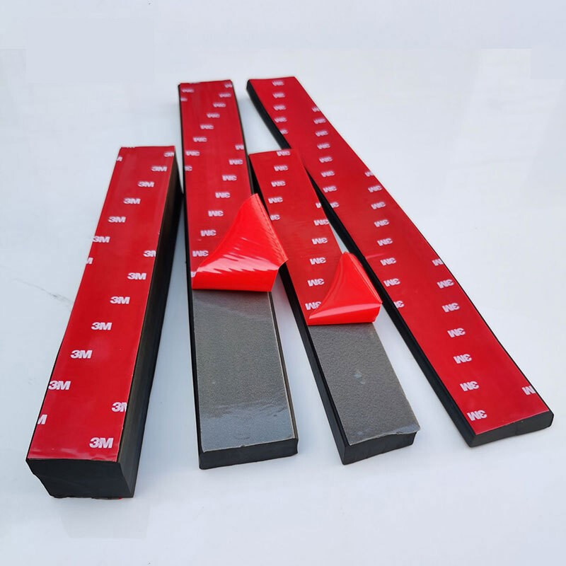 Yili Weizhen self-adhesive rubber strip flat strip solid rubber sealing strip glass shock-absorbing buffer strip anti-slip rubber gasket waterproof wear-resistant and pressure-resistant Thickness 3mm * width 30mm Price per meter