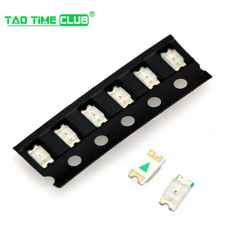 TaoTimeClub High-brightness 1206 SMD LED lamp beads red red light green white light orange yellow green red blue light 1206 green (20 pieces)