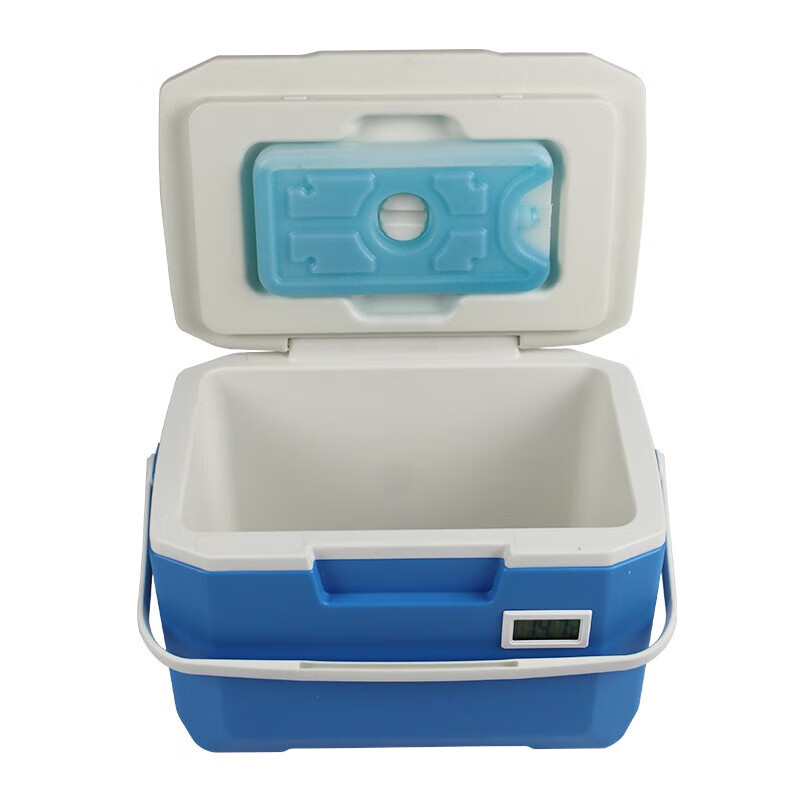 Yonghang 6L insulated box refrigerator household medical blood transport box 2 to 8 degrees refrigerated box growth hormone breast milk preservation 6 liters blue with temperature display 5 ice bags
