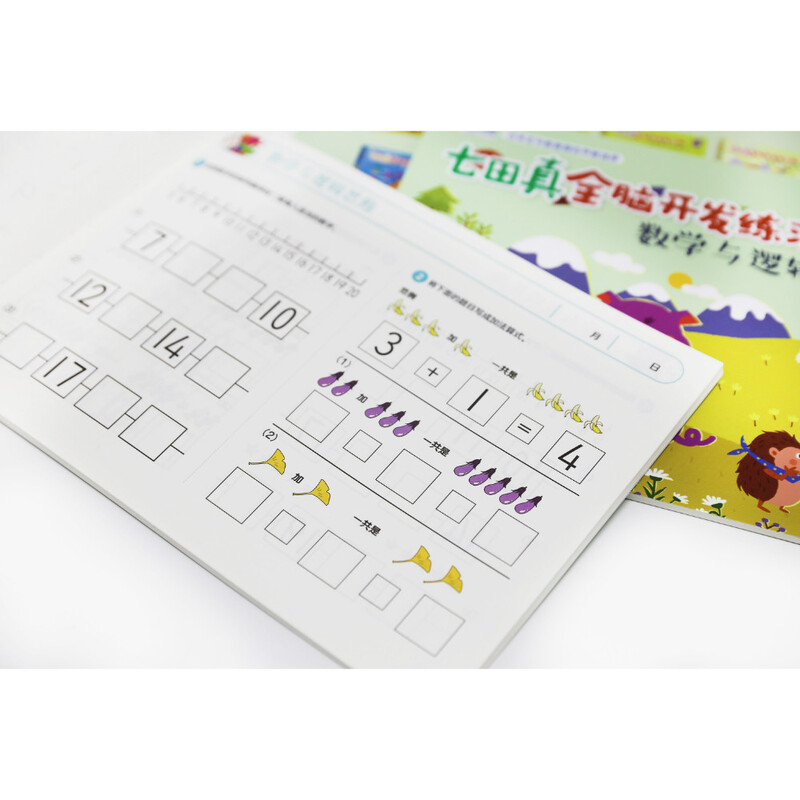 Connecting young children to primary school, Nanada Zhen’s whole-brain development workbook, mathematics and logical thinking (3-volume set)