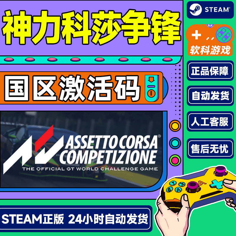 Steam Genuine Chinese PC Game Assetto Corsa Competizione Activation Code DLC Expansion 6 2023 GT World Challenge DLC