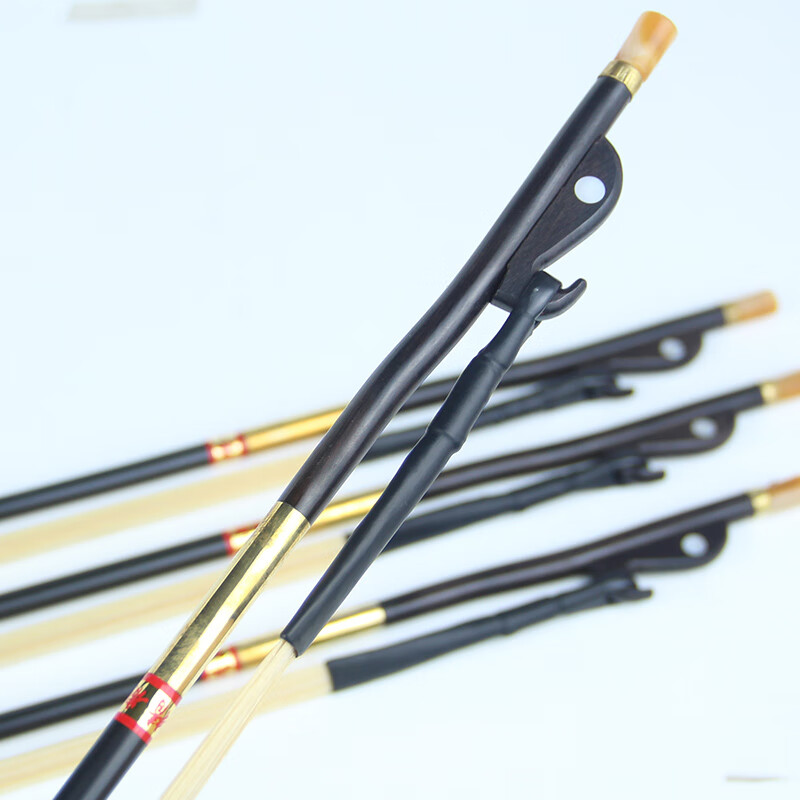 Carol's high-end performance-grade ebony erhu bow, professional-grade Inner Mongolia male white horsetail erhu bow, advanced musical instrument accessories, performance-grade ebony bow 84cm + five generations of fine-tuning