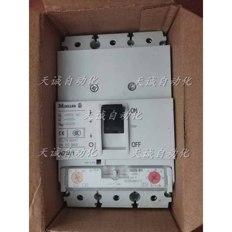 Muller MOELLER ETN plastic case circuit breaker air switch NZM1BN1563A80A100A1 20A