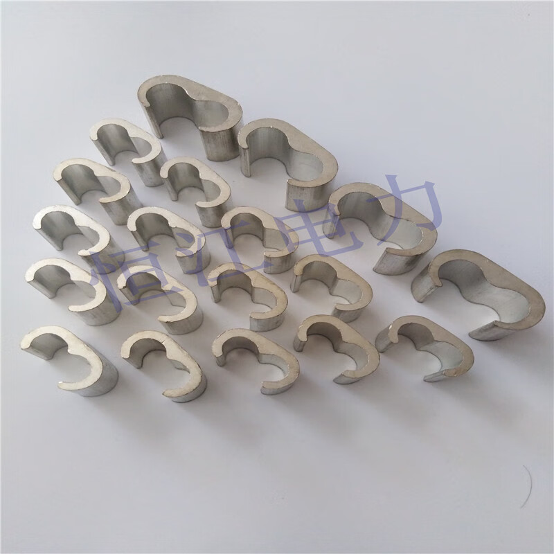 Railway line clip through ground wire connector MC35-35 copper tinned C-type clip 70/50 copper clip wire clip high-speed rail anti-theft screw