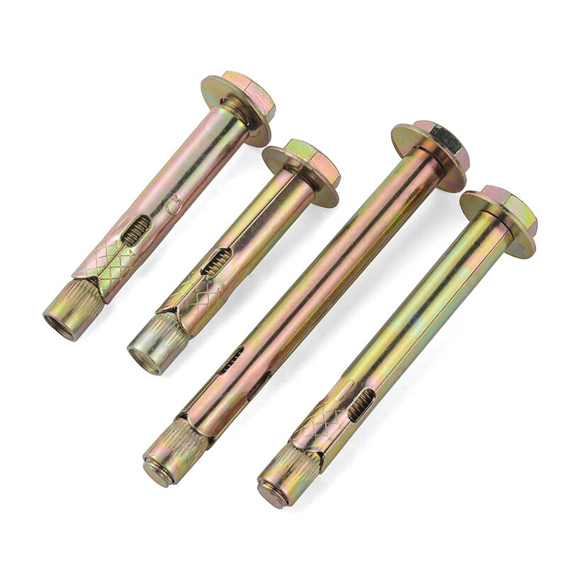 Jinggong (JINGGONG) national standard external hexagonal expansion screws, extended internal expansion bolts, iron implosion, built-in floor pull-expansion expansion, national standard M8*60 (5 pieces), punch 10mm