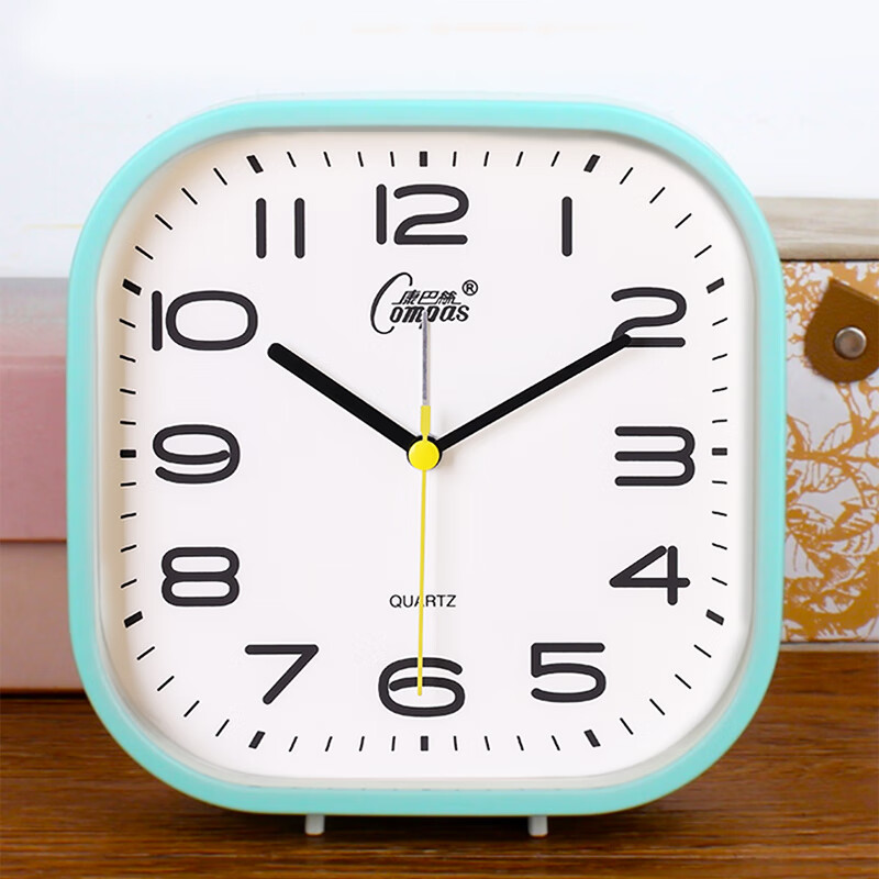 Combas desktop alarm clock for children and students to get up, simple bedroom bedside clock, essential for the first semester of school, 2361 blue
