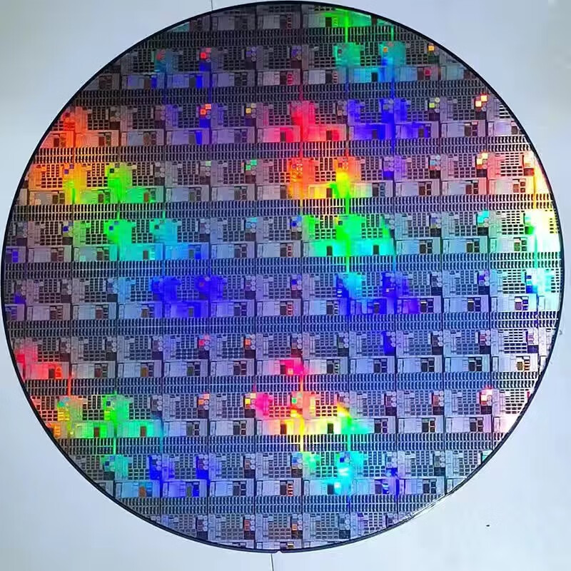 Crystal CPU wafer wafer photolithography integrated circuit chip semiconductor silicon wafer teaching science test 12 inches 05 free acrylic bracket