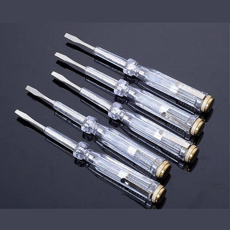 Bu Ming multi-purpose electric test pen flat-head screwdriver test pen household contact line detection circuit electric pen 5-pack