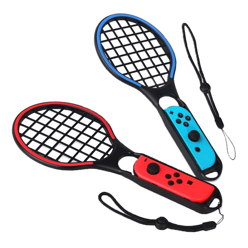 Jingdong Express Free Shipping|switch tennis racket Mario tennis racket ns somatosensory game controller grip switch sports accessories red + blue