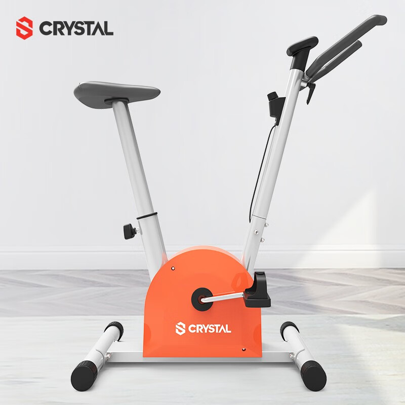 CRYSTAL dynamic bicycle home ribbon bicycle exercise bike indoor exercise bicycle bicycle men's and women's sports fitness equipment 360 rotating handle/thick steel tube/electronic screen