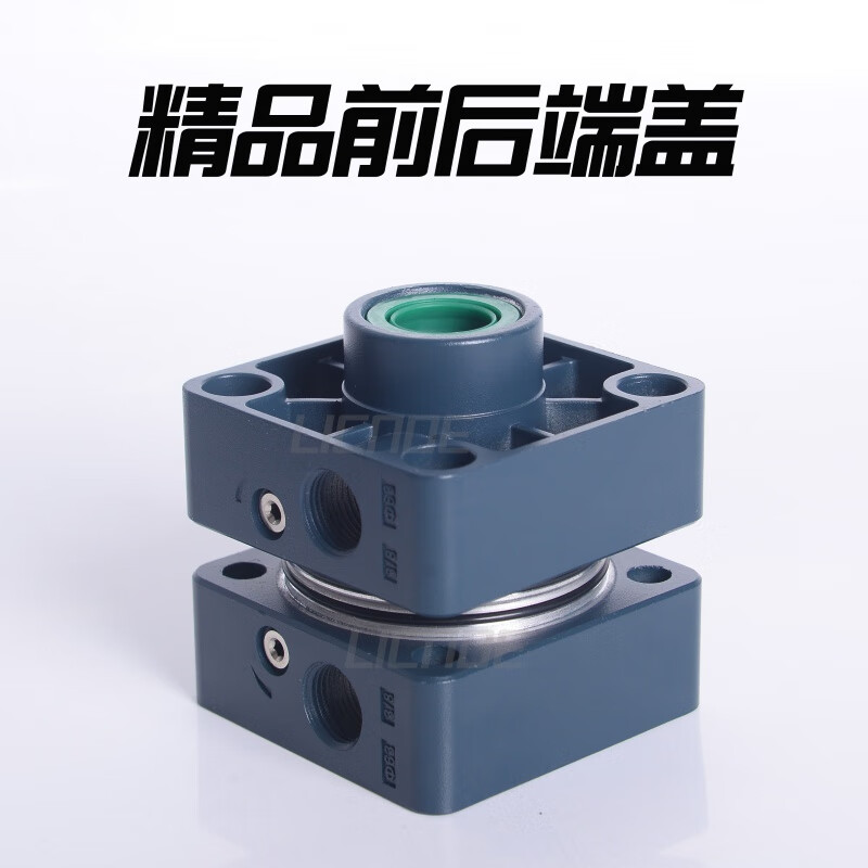 CLCEY cylinder head SC/SU cylinder front and rear covers cylinder end cover sealing ring needle valve standard cylinder front and rear aluminum alloy end caps SC/SU32 front cover (including sealing ring needle valve)