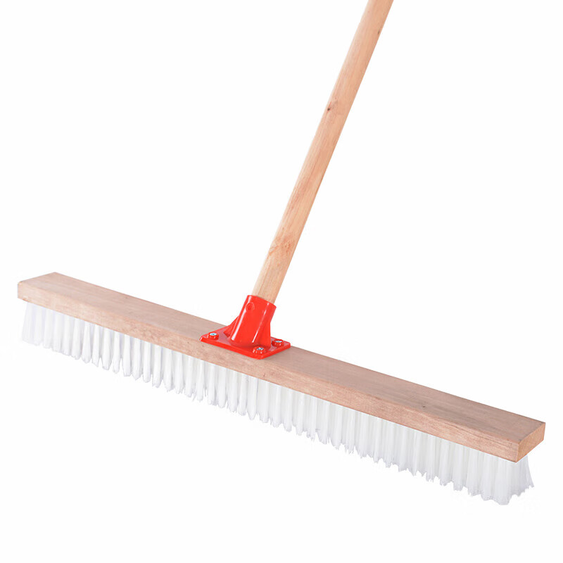 Floor brush with long handle, hard bristles, bathroom, toilet, kitchen, large carpet, tile, bathroom cleaning brush, 60cm nylon floor brush
