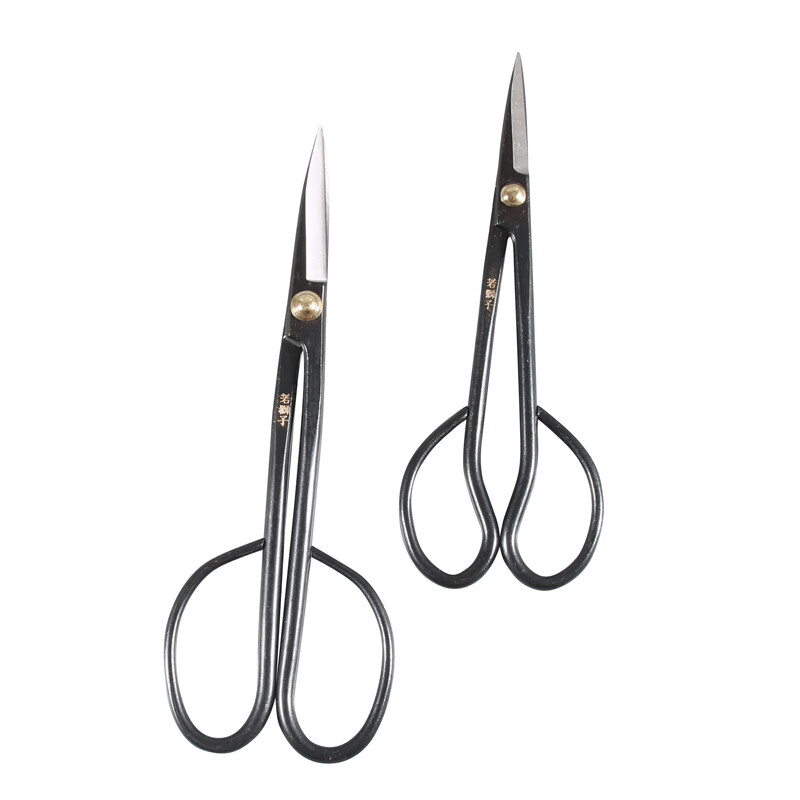 Huili imported from Japan special tools for bonsai modeling, leaf bud scissors, orchid seedling scissors, bud scissors, bud scissors, if the lion 18 cm + free anti-rust oil