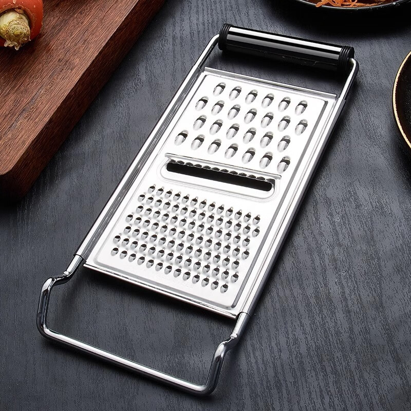 Zhixu shredded artifact, stainless steel potato shreds, radish shreds, multifunctional grater, old-fashioned grater, shredder, thickened thick shreds/thin shreds/thin slices