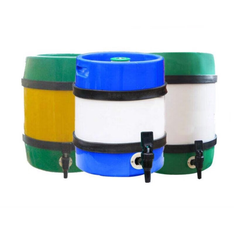 Miaopule high-end bar draft beer vat container craft insulated fresh beer barrel plastic barrel turnover 5L classic insulated barrel
