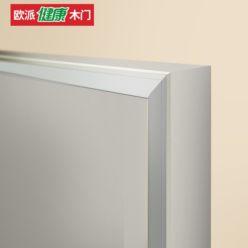 Oupai (OUPAI) Oupai wooden door paint-free composite silent door interior door bedroom door set door OPMA-2401J-C Crescent White