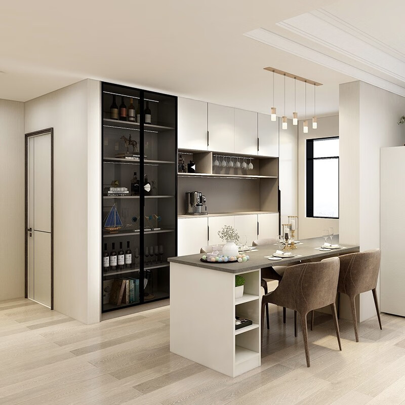 Bunny whole house customized small apartment ENF multi-layer board walk-in cloakroom wardrobe combination customized furniture 20ENF grade solid wood multi-layer board package