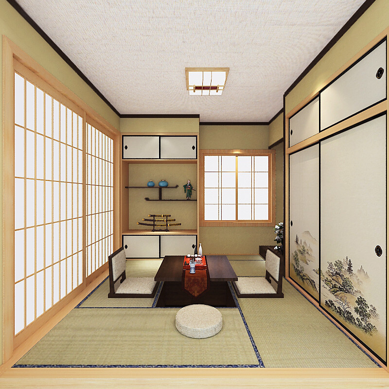 Oshima Yuda Beijing-Tianjin-Hebei tatami customized solid wood whole house customized integrated bed wardrobe integrated bookshelf small apartment stepping rice floor simple modern integrated tatami bed Pinus sylvestris plug board/square meter