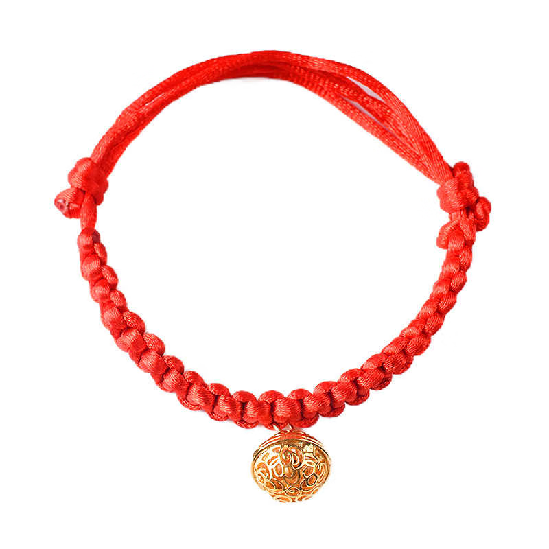 Jingji Cat Collar Neck Decoration Pet Necklace Collar Kitten New Year Red Rope Bell Chinese Style Dog Collar Accessories Red Rope-Bell Style Range 18-32cm