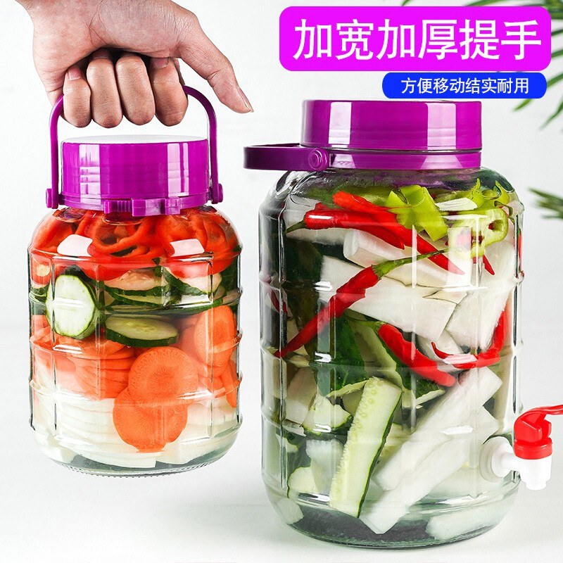 Hongda wine glass bottle for brewing wine, bayberry wine bottle, thickened glass sealed medicinal wine jar, pickle jar, shopkeeper recommended, 6 catties package