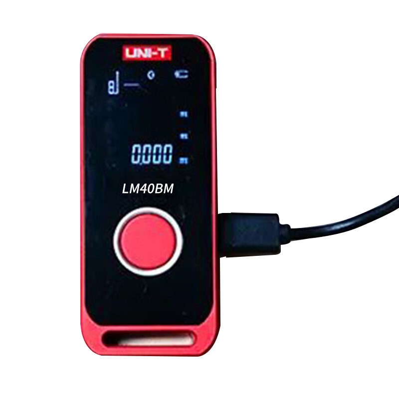 Uni-T Laser Distance Meter Mini Bluetooth Smart Drawing CAD Electronic Ruler High-Precision Infrared Room Measurement Lithium Battery Model LM40BM/40 Meter Bluetooth APP Drawing Model