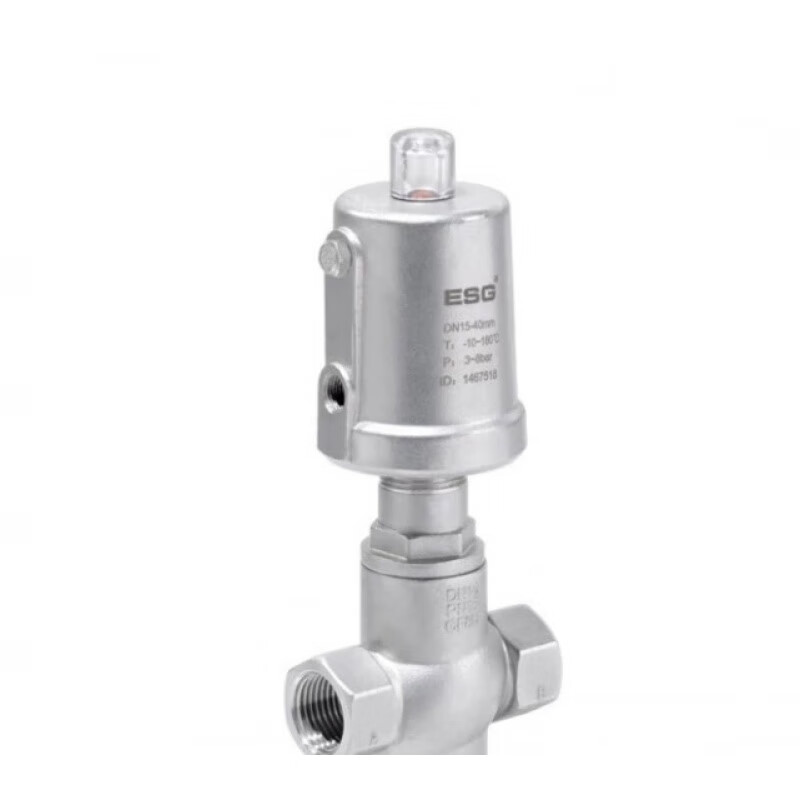 ESG pneumatic three-way selection valve DN15 DN20 25 double-acting normally closed steam liquid valve pneumatic angle seat valve welding DN25-double-acting normally closed 50 actuator