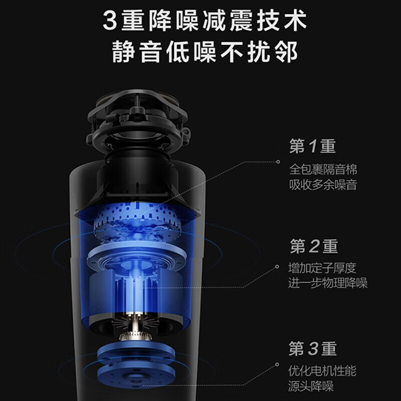 VIOMI garbage disposer household kitchen sewer sink grinder wireless DC food waste