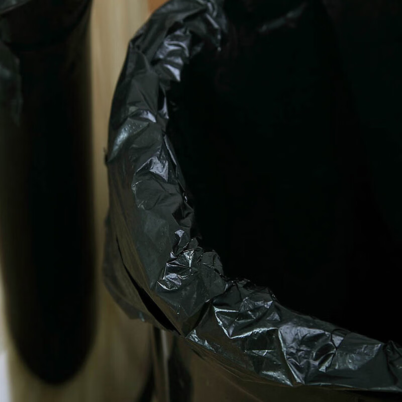 Ou Runzhe garbage bag 20L black vest-style portable plastic bag thickened version office living room bedroom PE plastic bag commercial unit institutional garbage waste bag 1 set of 100 pieces