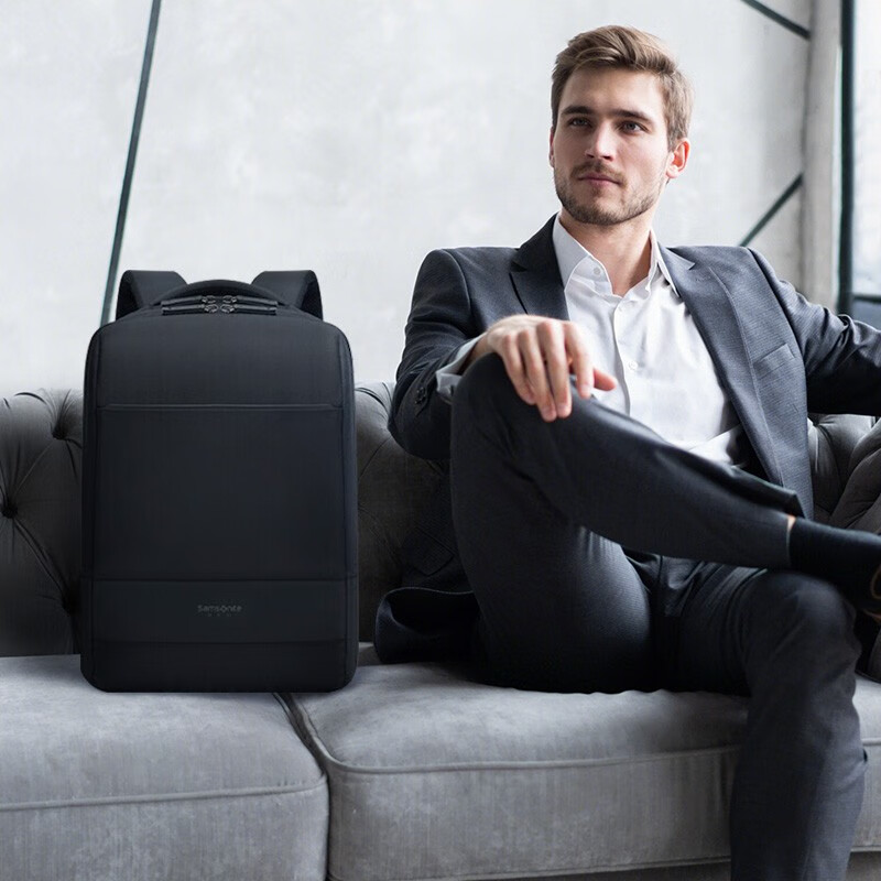 Samsonite backpack 15.6-inch computer bag men and women large capacity business backpack commuter travel bag high-end notebook bag