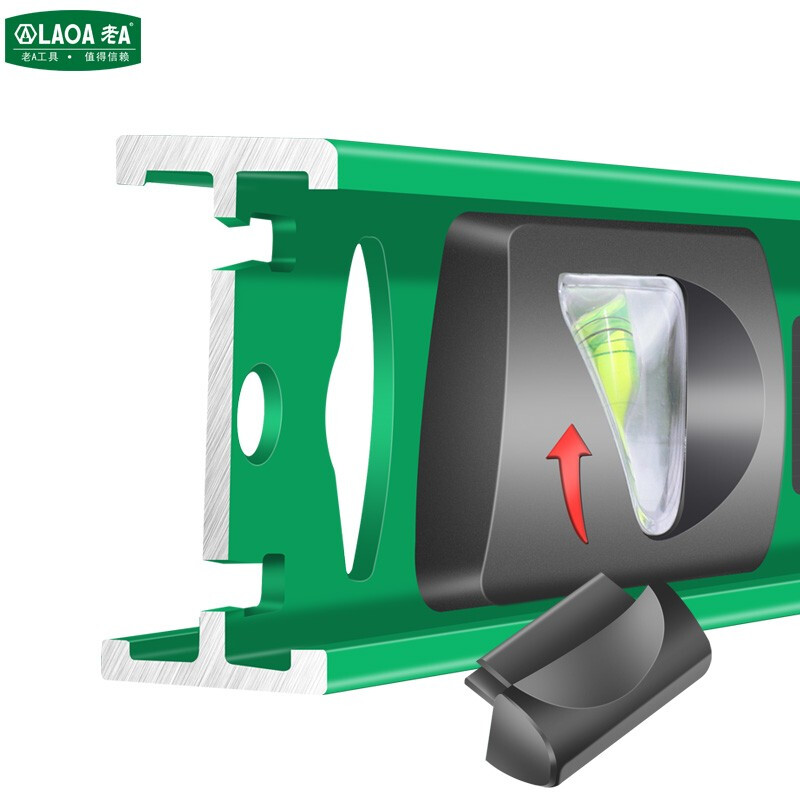 LAOA (LAOA) 90-degree two-way window level, level, vertical flatness detection ruler, 1800mm level without scale