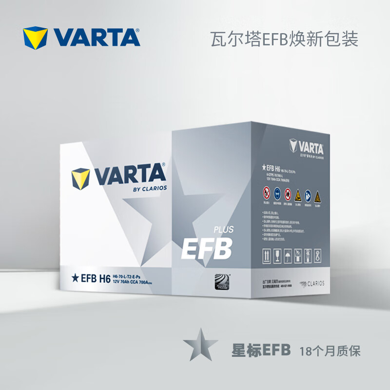 VARTA car battery start and stop EFB H6 70AH Passat/Tiguan/Volkswagen/Maotan trade-in