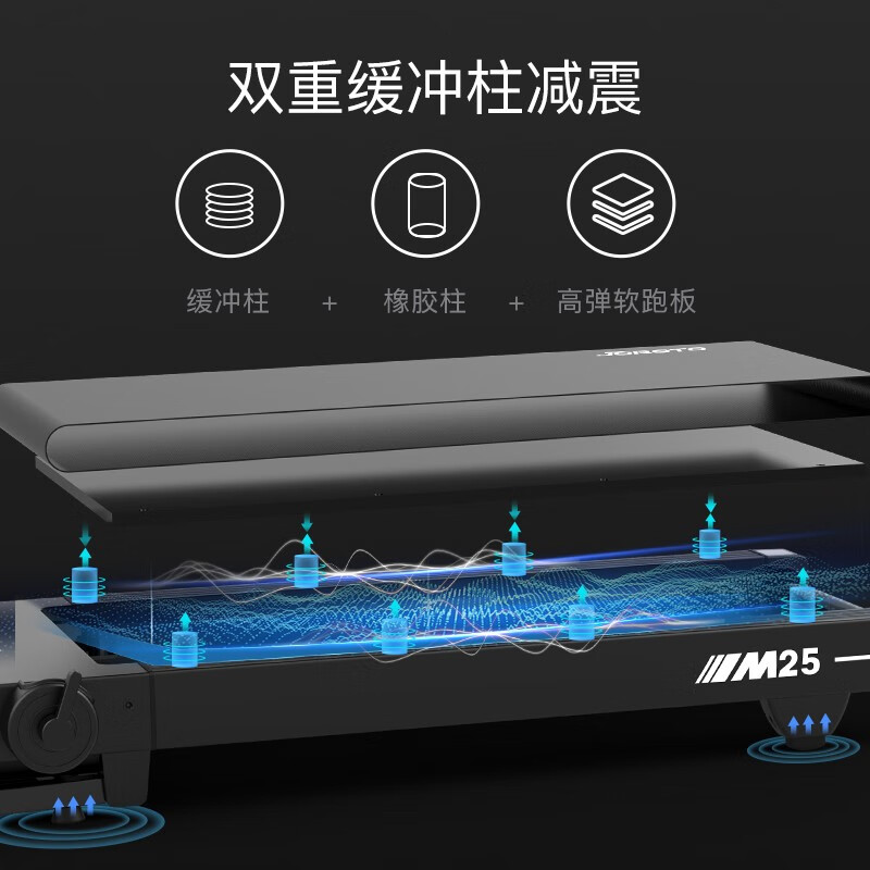JOROTO treadmill for home use foldable climbing shock-absorbing walking machine gym professional sports fitness equipment M25 300 catties load-bearing/silent and non-disturbing/15 slopes