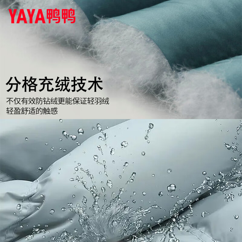 Yaya Tong Liya's same style thin down down jacket for women new short slim urban light outdoor autumn and winter jacket KXM black L