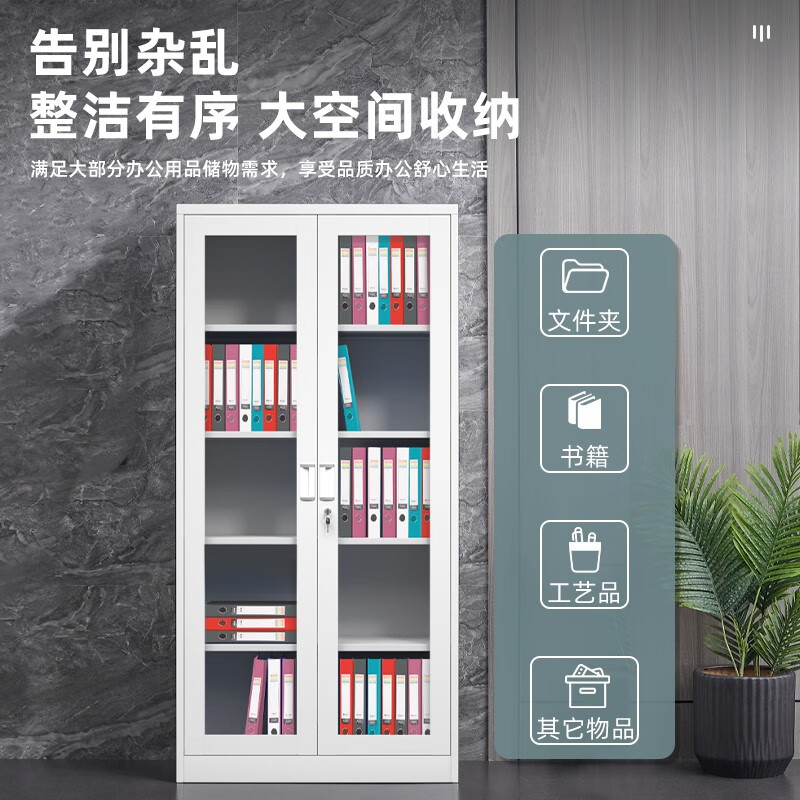Lixuan File Cabinet Iron Cabinet Steel Office Cabinet Finance Office File Cabinet Iron Data Cabinet Short Cabinet Locked Voucher Cabinet Large Equipment File Cabinet Thickened