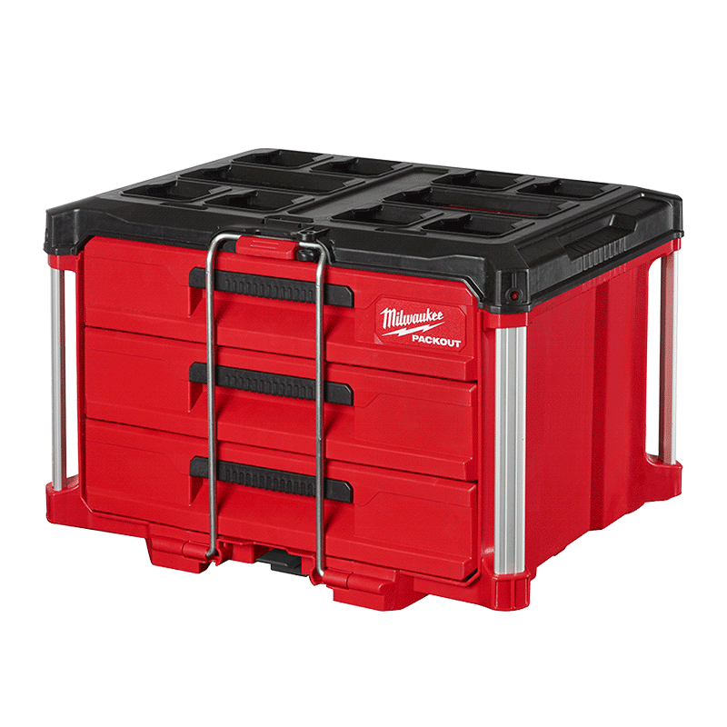 Miwaki PACKOUT series stacking box module storage system industrial-grade multi-functional storage box large-capacity equipment box stacked three-drawer tool box 48-22-8443