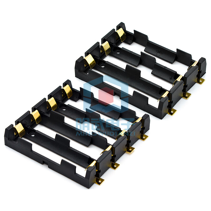 18650 battery box single/double/three/four-cell SMT patch plug-in 1~4-cell patch battery holder SMD 18650/three-cell battery box/gold-plated patch