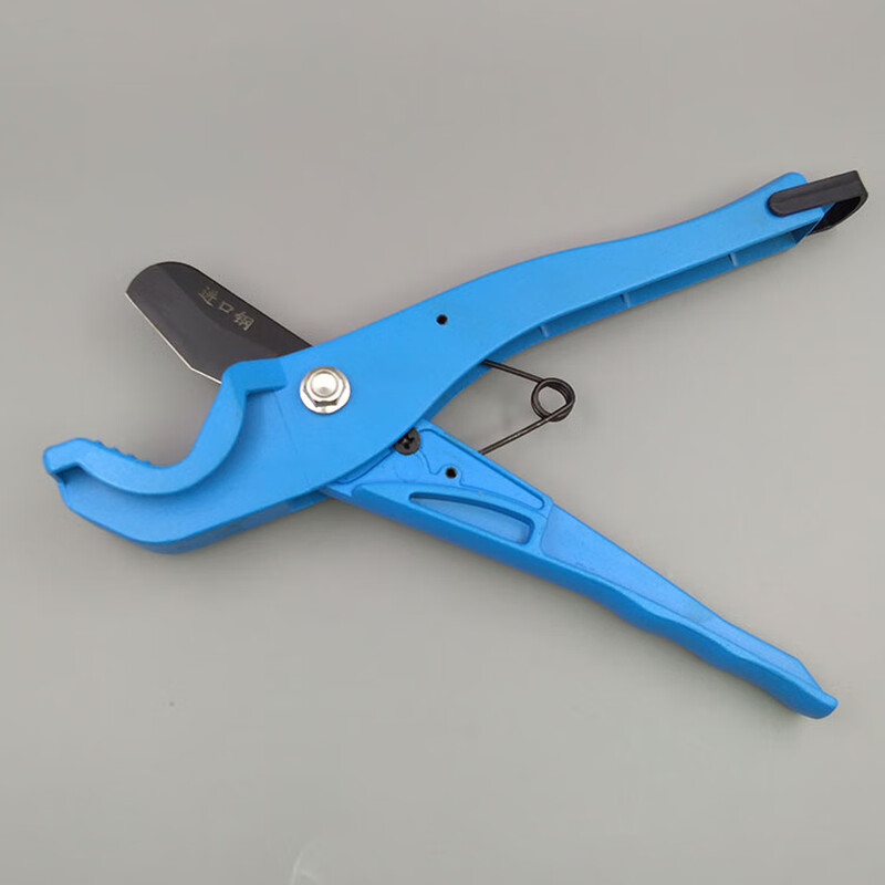 Meng Qier PPR scissors, PPR pipe scissors, plastic pipe scissors, PVC wire pipe scissors, PE quick scissors for plumbers and electricians to cut pipes, Blue Whale full round steel quick scissors, 1 pair